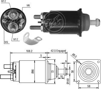 ERA ZM834 - Contacteur, démarreur cwaw.fr