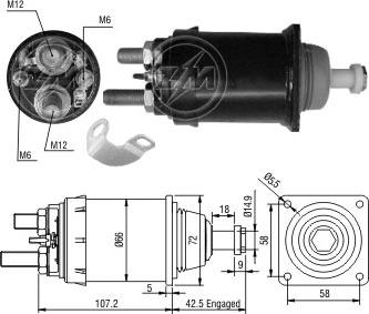 ERA ZM836 - Contacteur, démarreur cwaw.fr