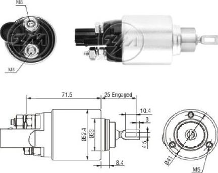 ERA ZM8381 - Contacteur, démarreur cwaw.fr