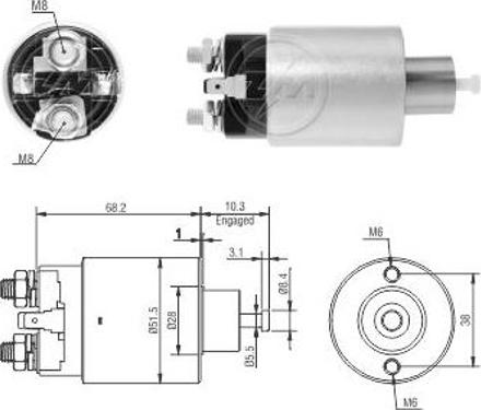 ERA ZM3995 - Contacteur, démarreur cwaw.fr