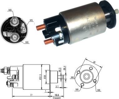 ERA ZM3993 - Contacteur, démarreur cwaw.fr