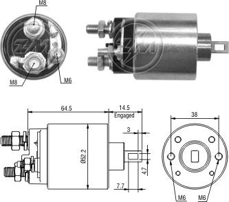 ERA ZM3484 - Contacteur, démarreur cwaw.fr