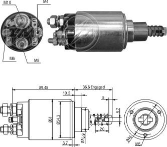 ERA ZM3640 - Contacteur, démarreur cwaw.fr