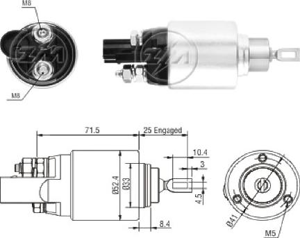 ERA ZM381 - Contacteur, démarreur cwaw.fr