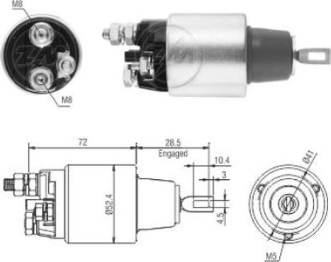 ERA ZM3382 - Contacteur, démarreur cwaw.fr