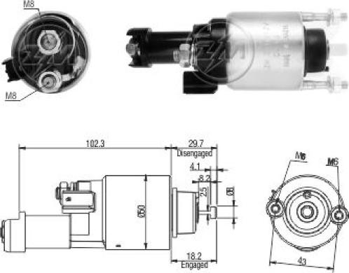 ERA ZM3705 - Contacteur, démarreur cwaw.fr