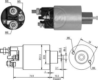 ERA ZM2993 - Contacteur, démarreur cwaw.fr