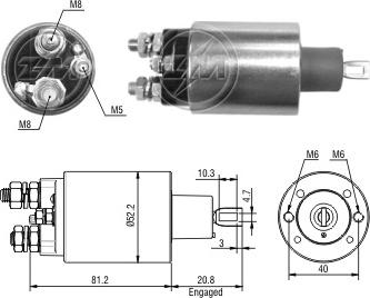 ERA ZM2485 - Contacteur, démarreur cwaw.fr