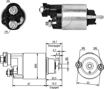 ERA ZM2705 - Contacteur, démarreur cwaw.fr