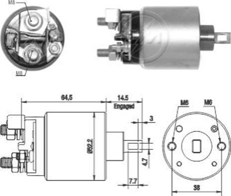 ERA ZM2710 - Contacteur, démarreur cwaw.fr