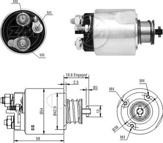 ERA ZM7492 - Contacteur, démarreur cwaw.fr