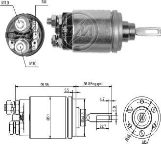 ERA ZM741 - Contacteur, démarreur cwaw.fr