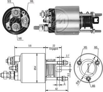 ERA ZM7595 - Contacteur, démarreur cwaw.fr