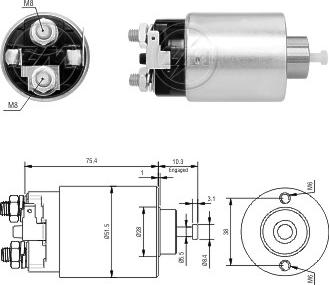 ERA ZM7698 - Contacteur, démarreur cwaw.fr