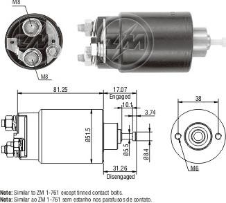 ERA ZM761C - Contacteur, démarreur cwaw.fr