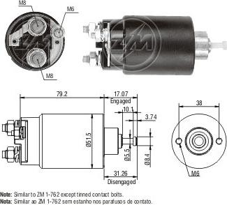 ERA ZM762 - Contacteur, démarreur cwaw.fr