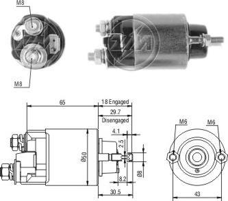 ERA ZM705 - Contacteur, démarreur cwaw.fr