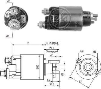 ERA ZM708 - Contacteur, démarreur cwaw.fr