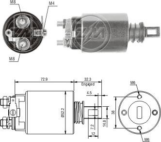 ERA ZM783 - Contacteur, démarreur cwaw.fr