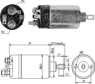 ERA ZM724 - Contacteur, démarreur cwaw.fr