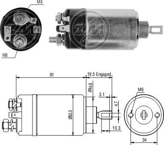 ERA ZM722 - Contacteur, démarreur cwaw.fr