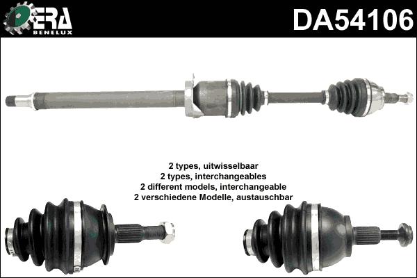 ERA Benelux DA54106 - Arbre de transmission cwaw.fr