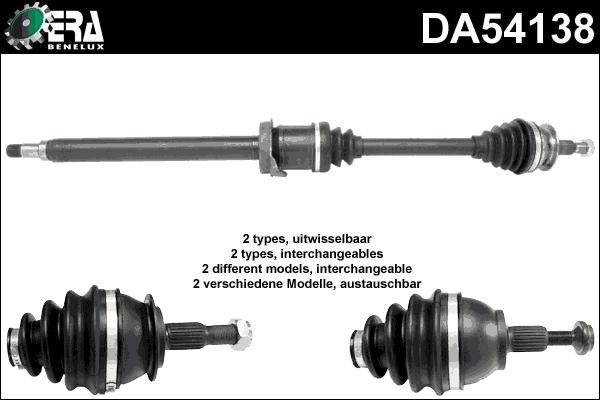 ERA Benelux DA54138 - Arbre de transmission cwaw.fr