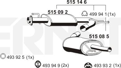 ERNST 515146 - Silencieux arrière cwaw.fr