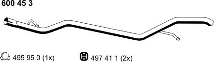 ERNST 600453 - Tuyau d'échappement cwaw.fr