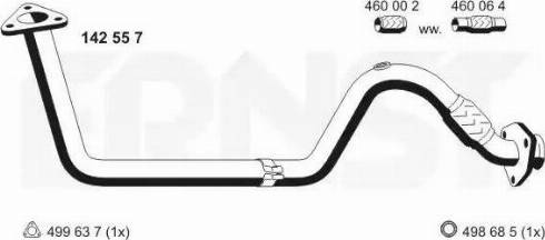 ERNST 142557 - Tuyau d'échappement cwaw.fr