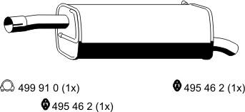 ERNST 313216 - Silencieux arrière cwaw.fr