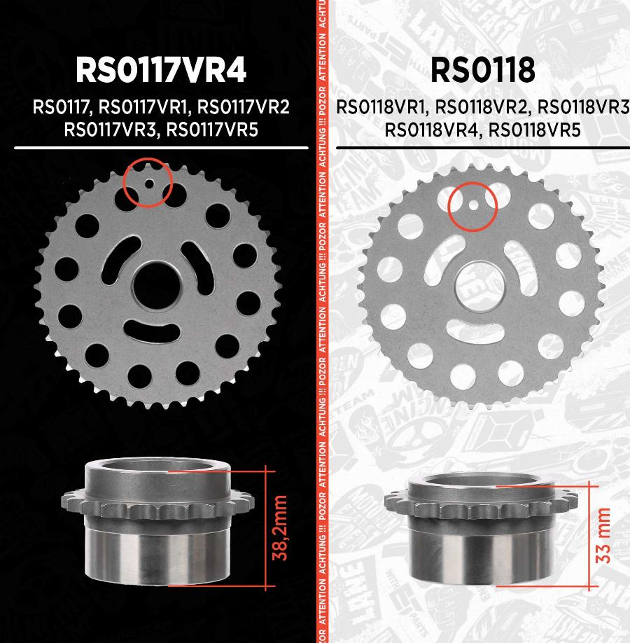 ET Engineteam RS0117VR4 - Kit de distribution par chaîne cwaw.fr