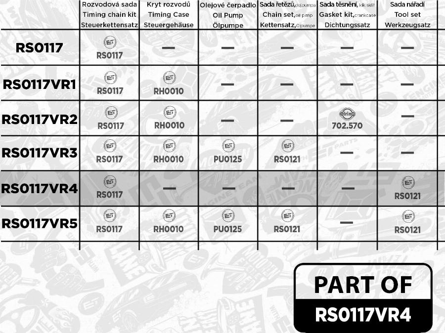 ET Engineteam RS0117VR4 - Kit de distribution par chaîne cwaw.fr