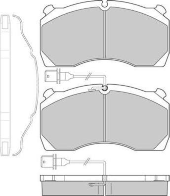 E.T.F. 12-5305 - Kit de plaquettes de frein, frein à disque cwaw.fr