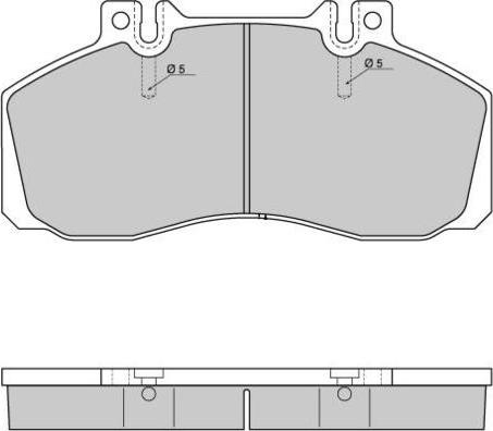 FTE 9501311 - Kit de plaquettes de frein, frein à disque cwaw.fr