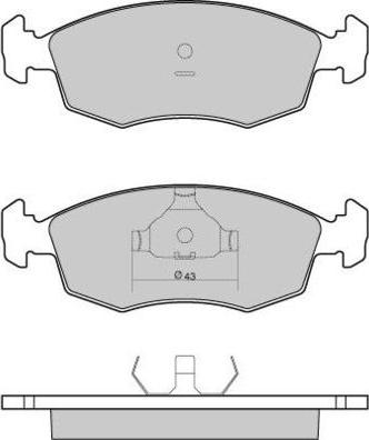 E.T.F. 12-0950 - Kit de plaquettes de frein, frein à disque cwaw.fr