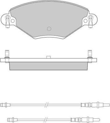 E.T.F. 12-0939 - Kit de plaquettes de frein, frein à disque cwaw.fr