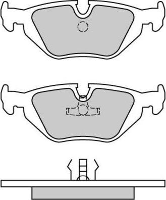 E.T.F. 12-0498 - Kit de plaquettes de frein, frein à disque cwaw.fr