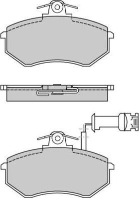 E.T.F. 12-0497 - Kit de plaquettes de frein, frein à disque cwaw.fr