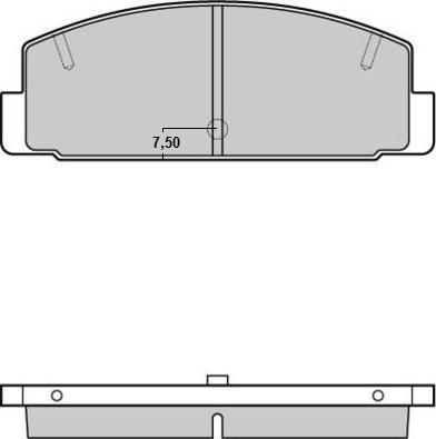 E.T.F. 12-0448 - Kit de plaquettes de frein, frein à disque cwaw.fr