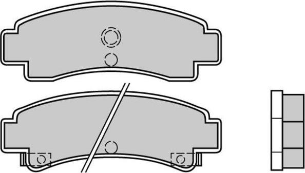 E.T.F. 12-0442 - Kit de plaquettes de frein, frein à disque cwaw.fr