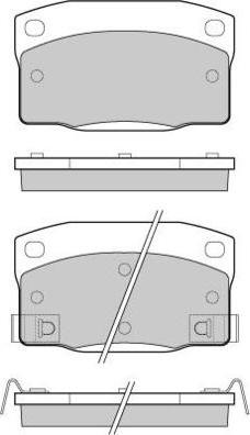 E.T.F. 12-0450 - Kit de plaquettes de frein, frein à disque cwaw.fr