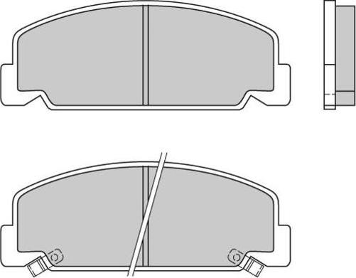 E.T.F. 12-0406 - Kit de plaquettes de frein, frein à disque cwaw.fr