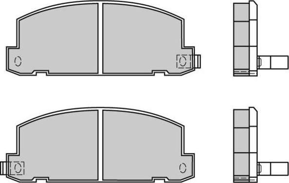 E.T.F. 12-0400 - Kit de plaquettes de frein, frein à disque cwaw.fr