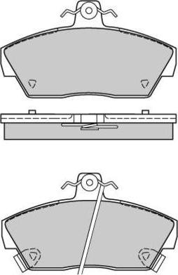 E.T.F. 12-0484 - Kit de plaquettes de frein, frein à disque cwaw.fr