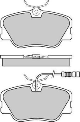 E.T.F. 12-0485 - Kit de plaquettes de frein, frein à disque cwaw.fr