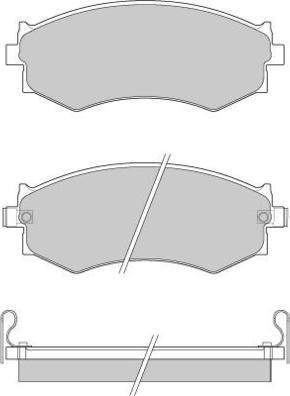 E.T.F. 12-0439 - Kit de plaquettes de frein, frein à disque cwaw.fr