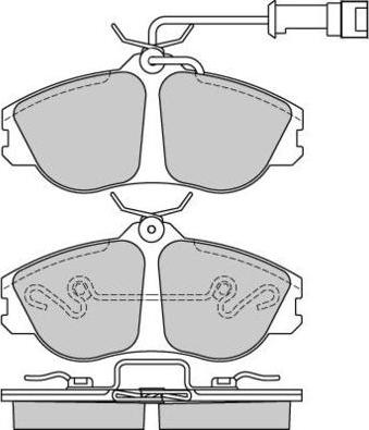 E.T.F. 12-0478 - Kit de plaquettes de frein, frein à disque cwaw.fr