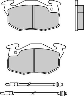 E.T.F. 12-0551 - Kit de plaquettes de frein, frein à disque cwaw.fr