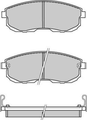 E.T.F. 12-0569 - Kit de plaquettes de frein, frein à disque cwaw.fr